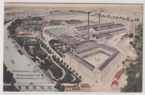 16078 Ak Raguhn in Anhalt Maschinenbau- & Metalltuchfabrik A.G. 1914