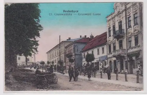 44069 Feldpost Ak Drohobycz Drohobytsch Ukraine Grunwald Gasse 1917