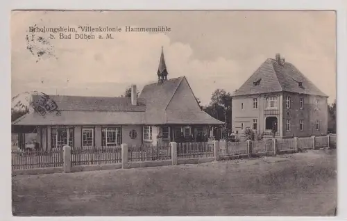 46132 Ak Erholungsheim Villenkolonie Hammermühle bei Bad Düben a.M. 1921