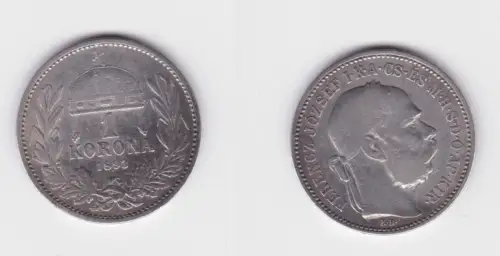 1 Krone Silber Münze Österreich 1895 f.ss (172449)