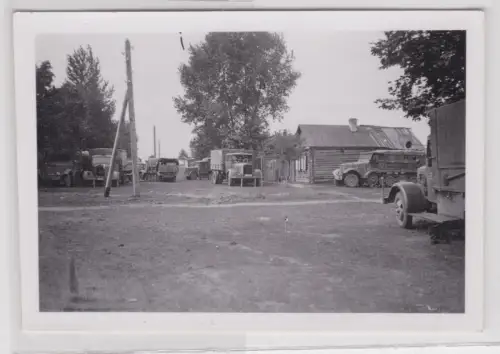 60296 Wehrmacht Foto Truppenbewegung b. Klintsy Ostfront 87. Infanterie-Division