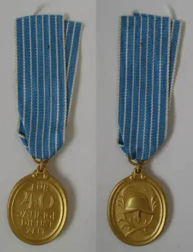 Bayern Feuerwehr Ehrenzeichen für 40 jährige Dienstzeit vergoldet (172460)