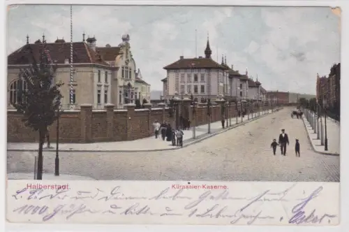 79703 AK Halberstadt. Kürassier-Kaserne. 1905