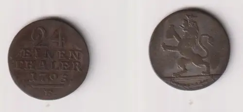 1/24 Taler Silber Münze Hessen Kassel 1795 F f.ss (107027)