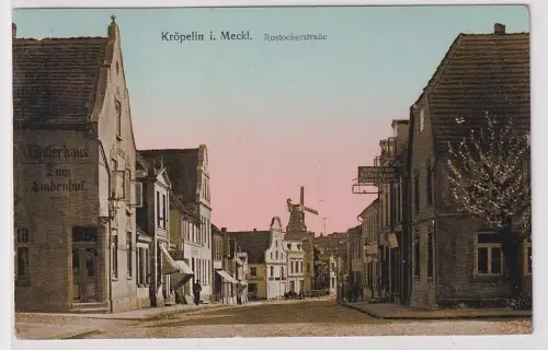 89464 Ak Kröpelin in Mecklenburg Rostockerstraße Logierhaus 1933