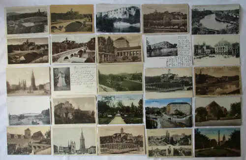 109293/100 Ak Halle an der Saale Stadtansichten etwa 1900 bis 1940