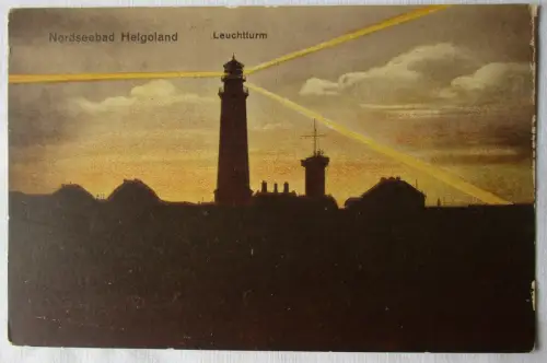 13817 Ak Nordseebad Helgoland Leuchtturm 1923