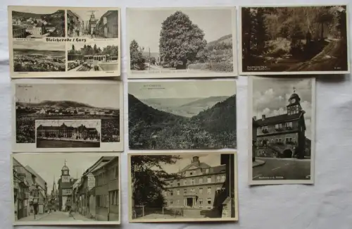 36078/8 Ak Bleicherode am Harz Stadtansichten 1911 bis 1957