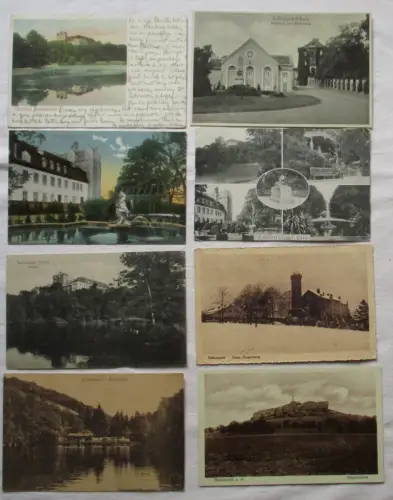55757/8 Ak Ballenstedt am Harz Stadtansichten 1903 bis 1925