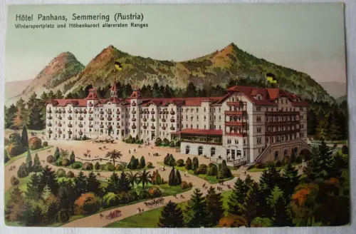 49452 Ak Semmering Österreich Hotel Panhans 1911