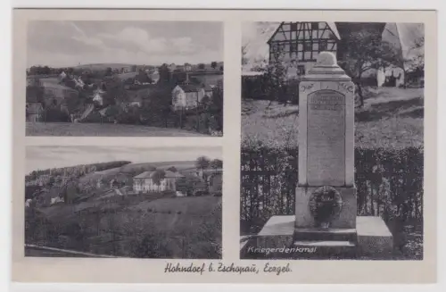 908020 Ak Hohndorf b.Zschopau, Erzgeb. Kriegerdenkmal. um 1940