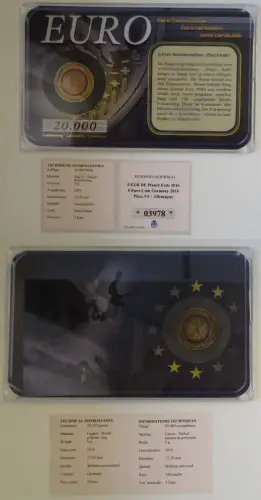 5 Euro Münze Deutschland 2016 Prägeort G Blauer Planet Erde im Blister (105972)
