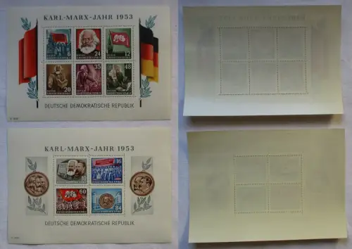 DDR Block 8 & 9 A (Karl Marx) postfrisch ** (102341)