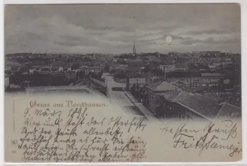 96326 Ak Gruss aus Nordhausen. Totalansicht 1898