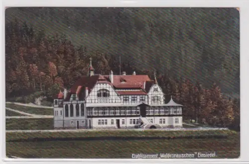 54021 Ak Einsiedel Etablissement "Waldesrauschen" 1906