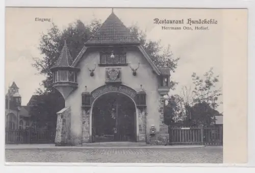 68289 Ak Berlin-Grunewald Eingang Restaurant Hundekehle 1910