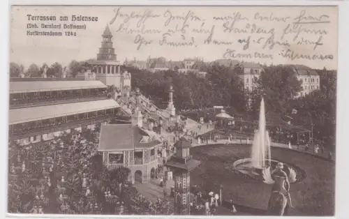 64488 Ak Berlin Terrassen am Halensee 1907