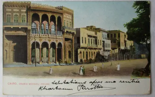 87406 Ak Cairo Aracic School-House 1908