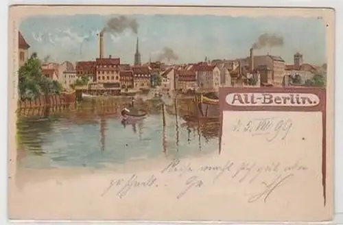 52130 Ak Lithographie Alt-Berlin 1899