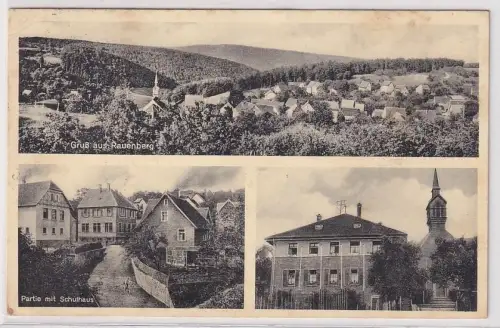 81396 Mehrbild Ak Gruß aus Rauenberg Partie mit Schulhaus usw. 1955
