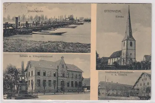 90941 Mehrbild Ak Ottenheim Gasthaus zum Erbprinzen usw. 1926