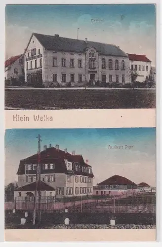 95336 Mehrbild Ak Klein Welka Gasthof und Artillerie Depot 1916