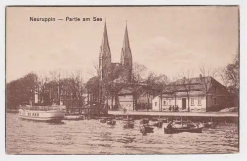 55601 Ak Neuruppin - Partie am See. um 1930