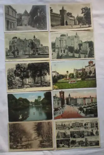 10 Ansichtskarten Cottbus mit schönen Ansichten von 1918 bis 1940 (99351)