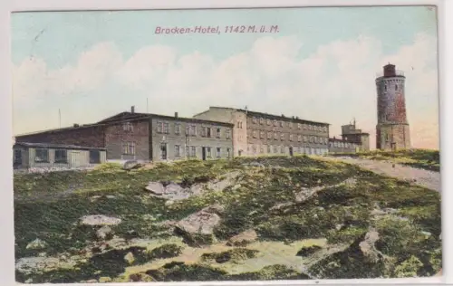 43409 Präge Ak Brocken Hotel 1142 M.ü.M. 1907