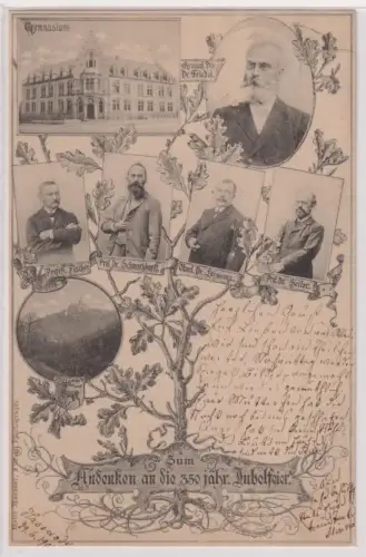 46136 Mehrbild Ak Zum Andenken an die 350jähr.Jubelfeier des Gymnasium Hasserode