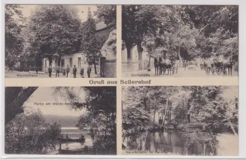 52878 Mehrbild Ak Gruß aus Seilershof bei Gransee Herrenhaus usw. um 1920