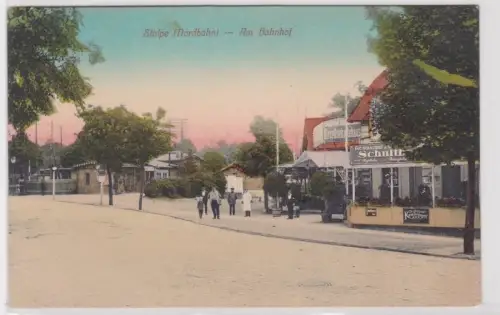 39768 Ak Stolpe (Nordbahn) am Bahnhof um 1910