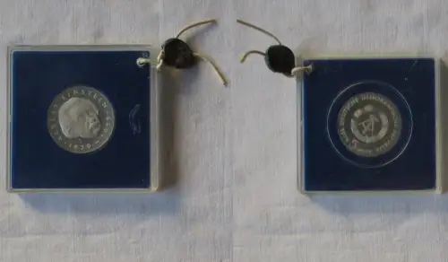 DDR Gedenk Münze 5 Mark Albert Einstein 1979 PP verplombt (115061)