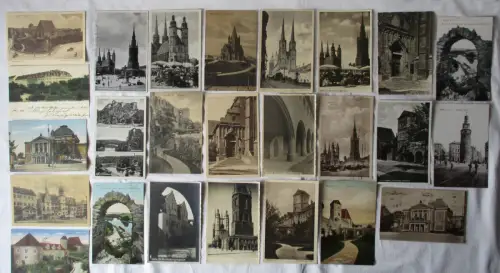 117212/100 Ak Halle an der Saale Ortsansichten etwa 1900 bis 1950