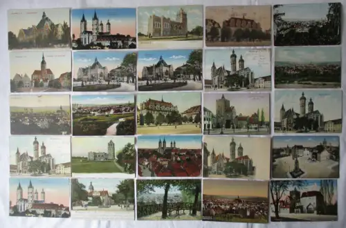 136758/100 Ak Naumburg an der Saale Ortsansichten etwa 1900 bis 1940