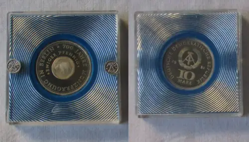 DDR Gedenk Münze 10 Mark 700 Jahre Münzprägung in Berlin 1981 PP (116310)