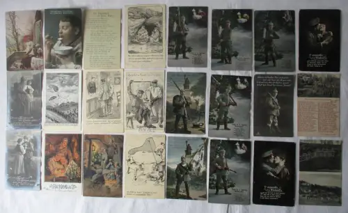 102 Ansichtskarten Militär Motive Soldatenaufnahmen Patriotika (126326)