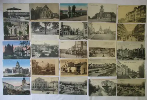 100 Ansichtskarten gelaufen als Feldpost im 1. Weltkrieg (159663)