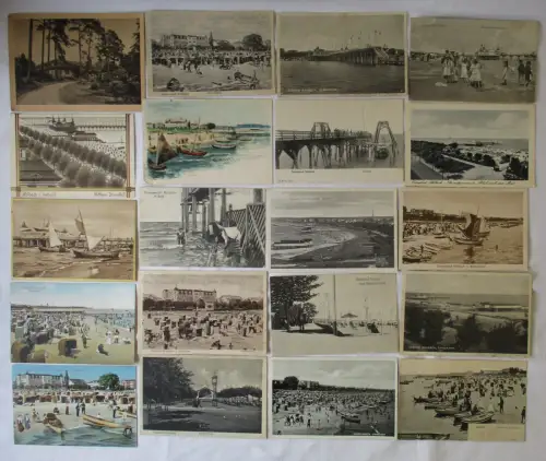 142991/58 Ak Ostseebad Ahlbeck Ortsansichten etwa 1900 bis 1950