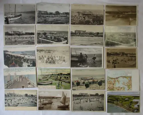 130958/57 Ak Ostseebad Ahlbeck Ortsansichten etwa 1900 bis 1950