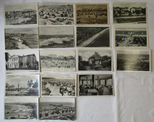 130958/57 Ak Ostseebad Ahlbeck Ortsansichten etwa 1900 bis 1950