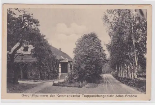 42960 Ak Truppenübungsplatz Alten-Grabow Geschäftszimmer der Kommandantur 1922