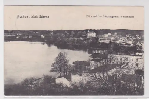 81329 Ak Buckow Märk. Schweiz Blick auf das Erholungsheim Waldfrieden 1906
