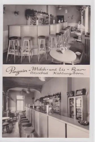 903923 Mehrbild Ak Ostseebad Kühlungsborn Pinguin Milch- und Eis-Bar 1962