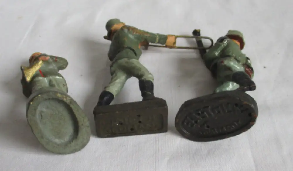 23 Lineol Elastolin Figuren 7,5cm Musikanten Soldaten Musikkapelle 2.WK (163109) 8