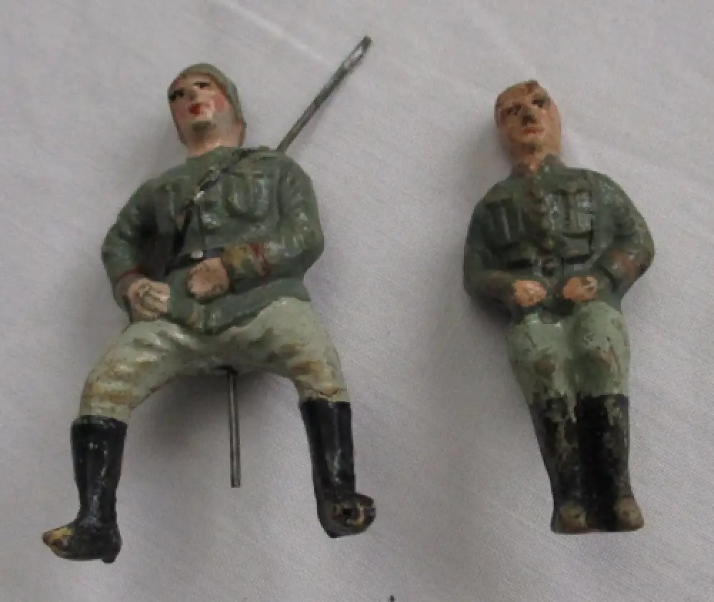 31 Lineol Elastolin Figuren 7,5cm Infanterie Schilderhaus Hundeführer (114774) 11