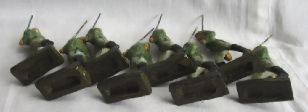 31 Lineol Elastolin Figuren 7,5cm Infanterie Schilderhaus Hundeführer (114774) 17