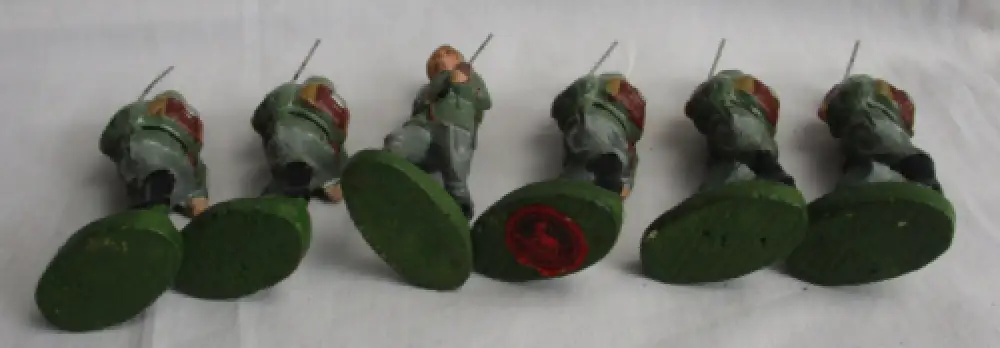 31 Lineol Elastolin Figuren 7,5cm Infanterie Schilderhaus Hundeführer (114774) 19