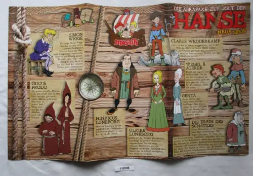 Mosaik Abrafaxe Beilage "Die Abrafaxe zur Zeit der Hanse" (118198)