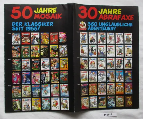 Mosaik Reklame 50 Jahre Mosaik 30 Jahre Abrafaxe (111118)